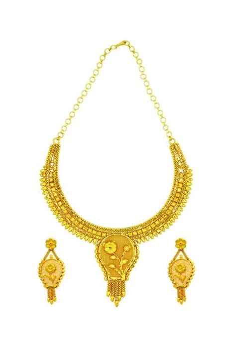 buy asmitta gold plated floral design necklace set for women and girls