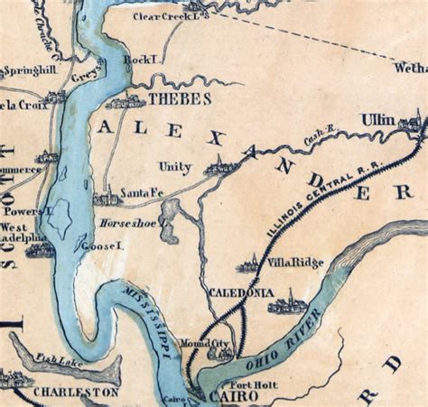 1863 Map Of The Mississippi River And Valley Etsy