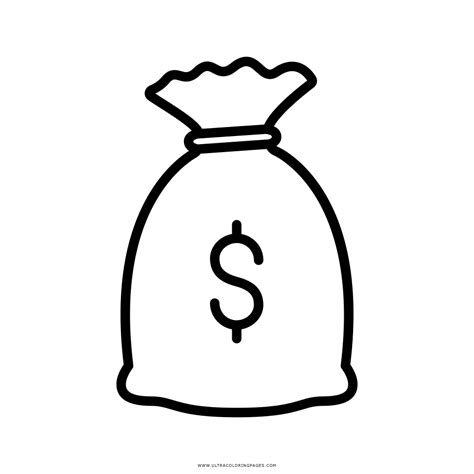 Money Bag Coloring Page Ultra Coloring Pages