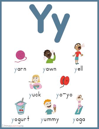 Then let them circle the pictures that begin with the. Words That Start With Y For Kindergarten | PrimaryLearning.org