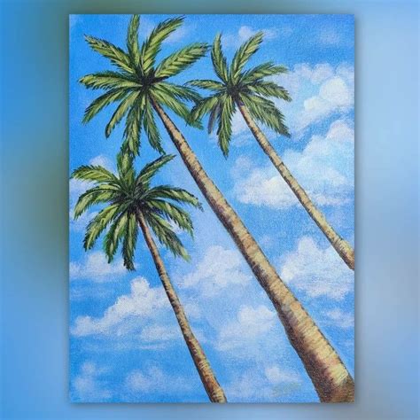 Palm Trees Painting Art Projects Simple Acrylic Paintings Painting