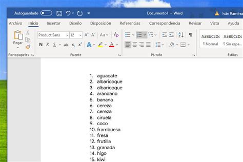 Cómo ordenar texto alfabéticamente en Word