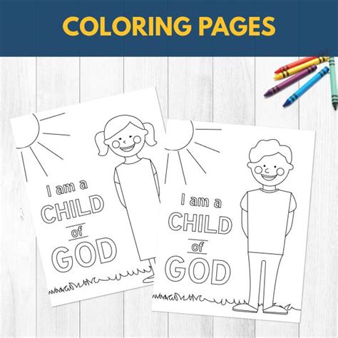 ️i Am A Child Of God Coloring Page Free Download