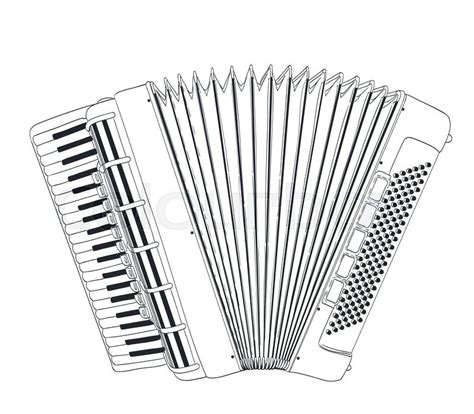 Accordion Coloring Pages