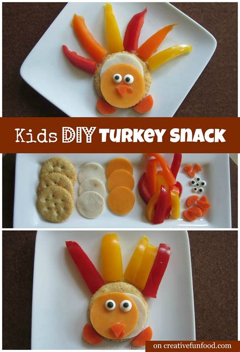 Creative Food Kids Diy Turkey Snack