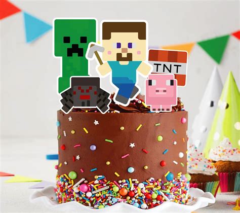 298+ Minecraft Cake Topper Cricut - Download Free SVG Cut Files