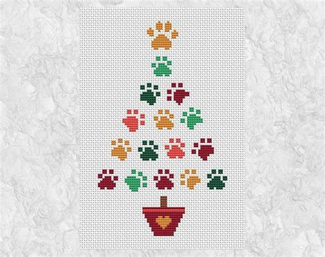 printable free christmas tree cross stitch patterns