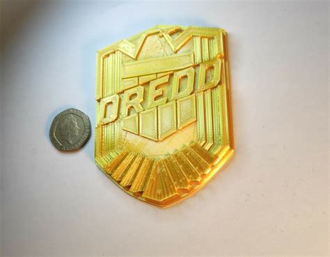 Judge Dredd Golden Badge Replica Prop Cosplay Etsy