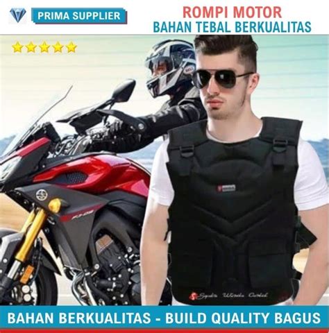 Promo Rompi Motor Pelindung Dada Angin Rompi Touring Bikers Chest