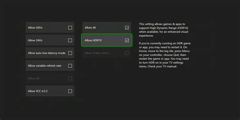 How To Enable Or Turn Off Hdr On Xbox Series Xs Hdr Settings