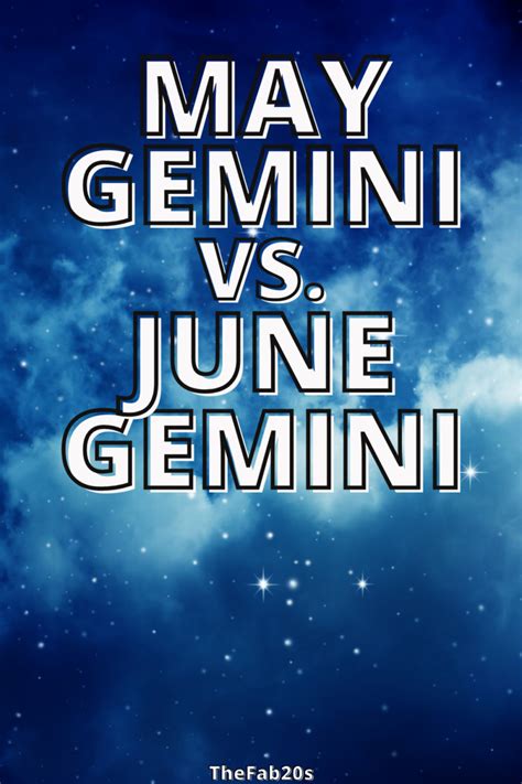 May Gemini Vs June Gemini With Constellations In The Back June Gemini