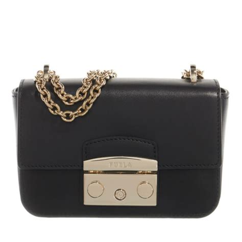 Furla Metropolis Mini Crossbody Nero Crossbodytas Fashionette