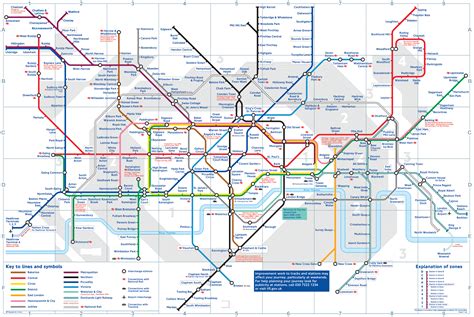 Tube Map London Underground Map Map Of Counties Around London