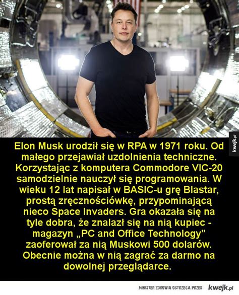 Kim Jest Elon Musk Tw Rca Paypala Tesli I Spacex Kt Ry Wystrzeli Sw J Samoch D W Kosmos
