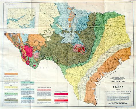Texas Geologic Cross Section Map