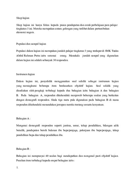 10 contoh karya tulis ilmiah sederhana bahasa indonesia populer pdf. Soalan Demografi Responden - Contoh 37