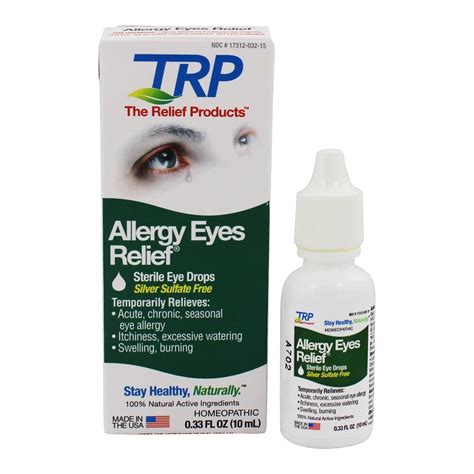 Comprar Alergia olhos alívio estéril colírio 0 33 fl oz TRP Company