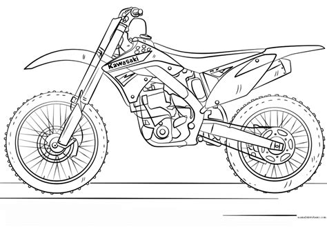 Vergessen sie nicht, lesezeichen zu setzen ausmalbilder für kinder motorrad mit ctrl + d (pc) oder. Ausmalbild Kawasaki Motocross Bike Kostenlos zum ...