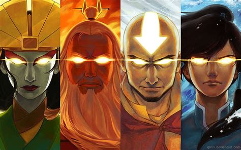 Hd Wallpaper Avatar The Last Airbender Avatar Kyoshi Aang Korra
