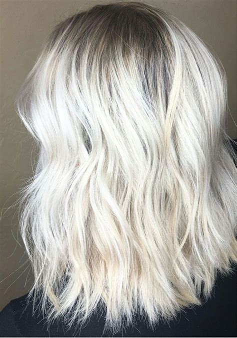 Icy Platinum Blonde With Shadow Root Rootse