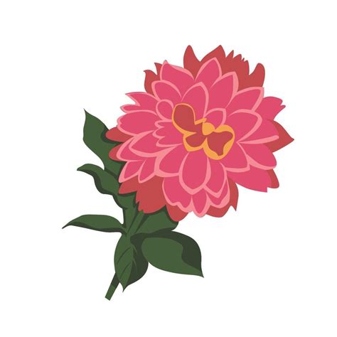 Dahlia Flower Color Clip Art Design 3161077 Vector Art At Vecteezy