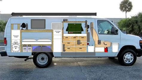 Living In A Ford E250 Econoline Cargo Van Extended 3d Warehouse