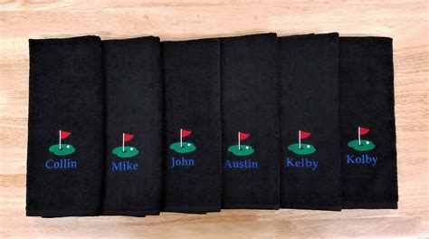 Golf Towel Personalized Golf Towel Mens T Monogrammed Etsy