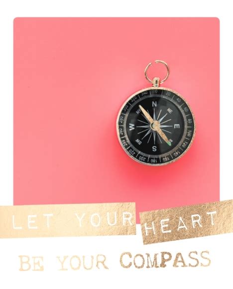 Postkarte Let Your Heart Be Your Compass Überregional Regionen