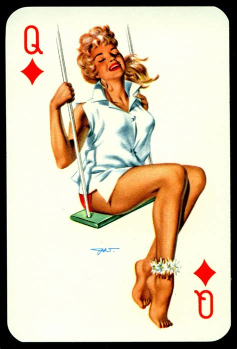 Pin Up Playing Cards Through The Years Pin Up And Cartoon Girls Art