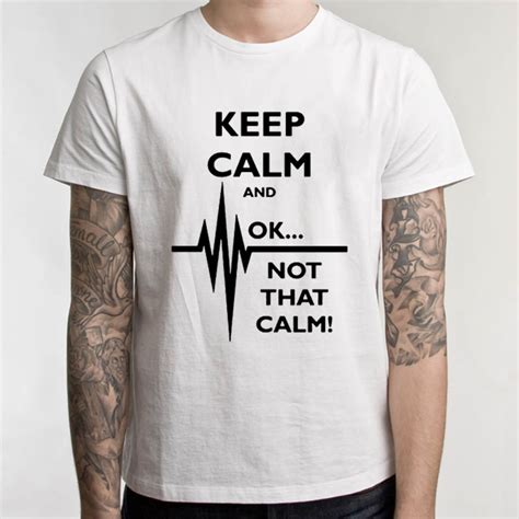 Keep Calm Ok Not That Calm Paramedic EMT T Shirt Men S Solid Color T