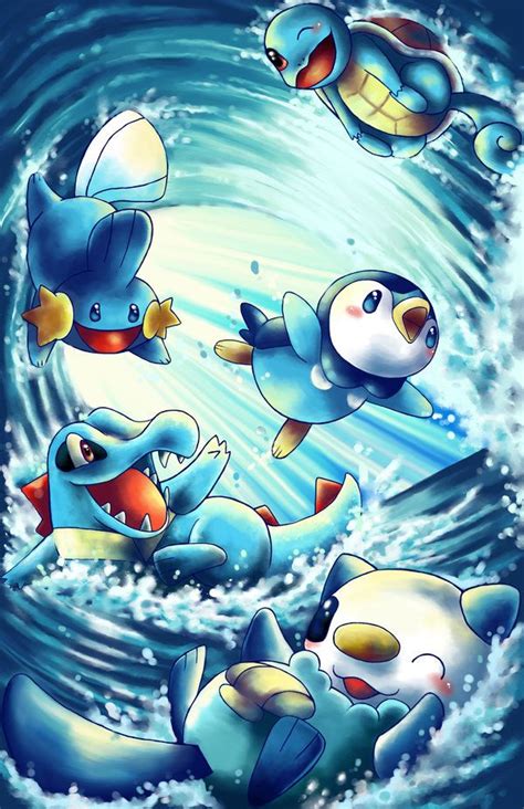 Water Type Pokemon By Michelle Simpson Deviantart Pokemon Anime