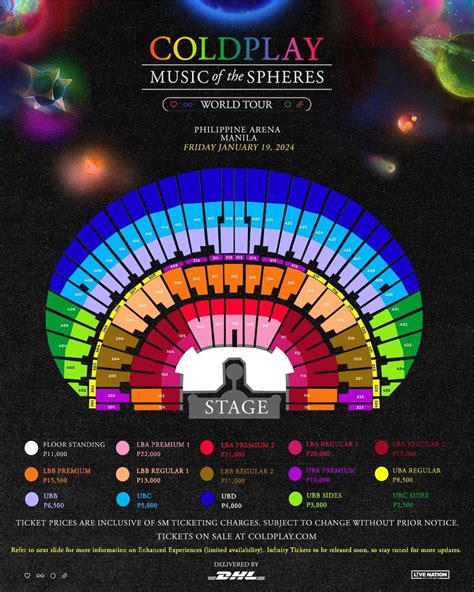 Coldplay Releases Ticket Prices Seat Plan For Manila Concert In 2024