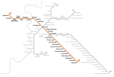 Linea A Metro Atac Roma Acquisto Biglietti Percorso Orari Fermate
