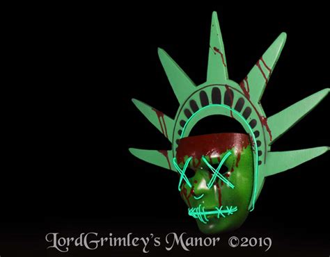 The Purge Election Year Lady Liberty Light Up Mask — Lord Grimleys