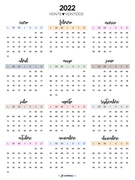 Calendario 2022 Para Imprimir Y Rellenar Fonte De Informa O Aria Art