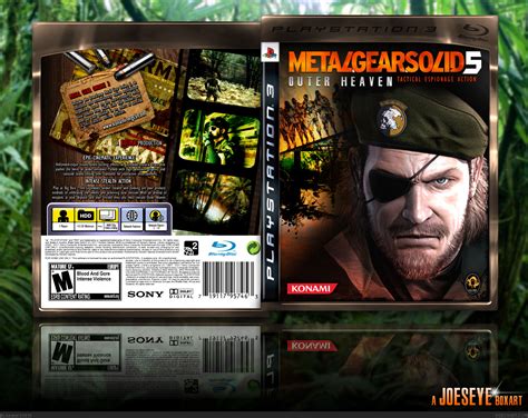 Metal Gear Solid 5 Outer Heaven Playstation 3 Box Art Cover By Joeseye