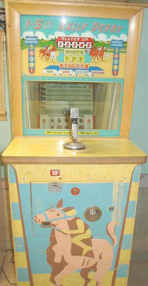 1960 Bally Derby Coin Operated Arcade Bouncing Ball Game