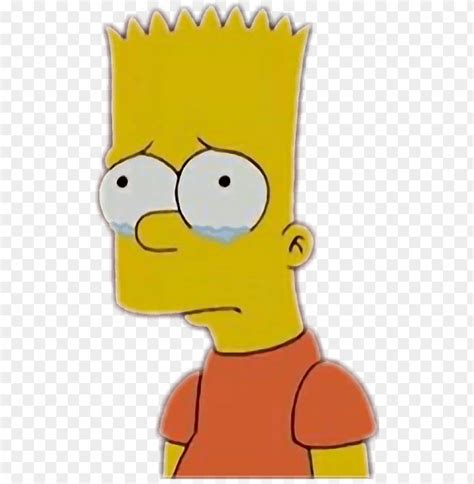 Free Download Hd Png Bart Simpsons Sad Thesimpsons Tumblr Cryi Png