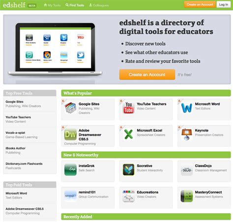 Edshelf Allows You To Search And Review Digital Tools For Education