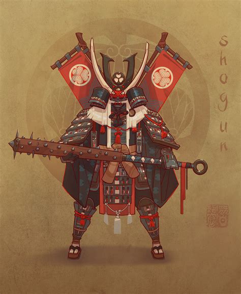 Artstation Feudal Japan The Shogunate Character Design Challenge Servane Altermatt