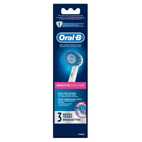 Oral B Sensitive Replacement Electric Toothbrush Head 3 Count Walmart