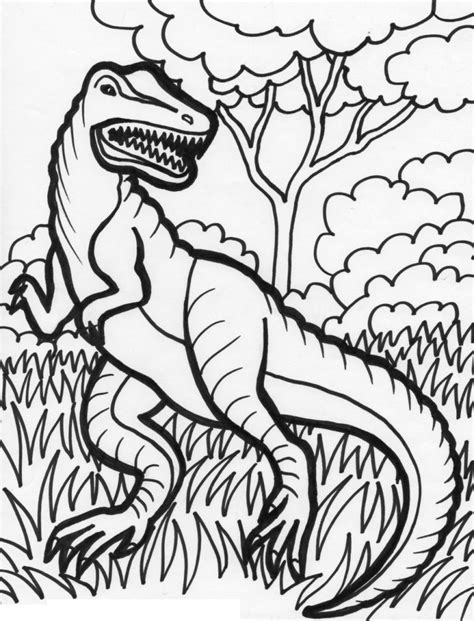 Printable Dinosaur Coloring Book