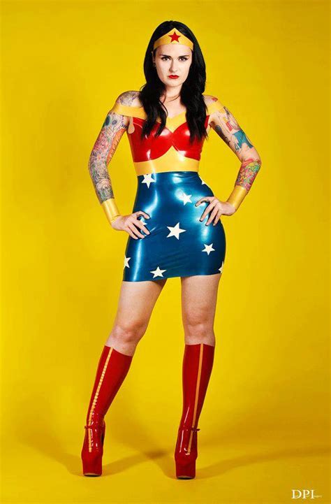 Wonder Woman Latex Halloween Costume