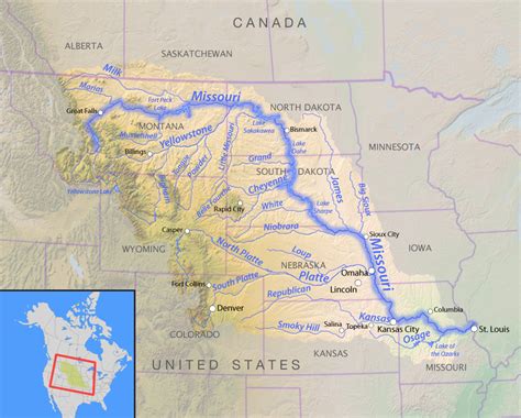 List Of Dams In The Missouri River Watershed Wikipedia
