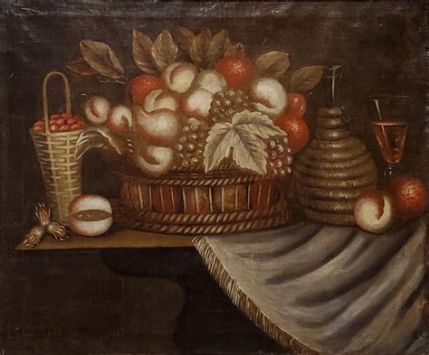 Unknown 18th Century Spanish Still Life Of Fruit At 1stdibs