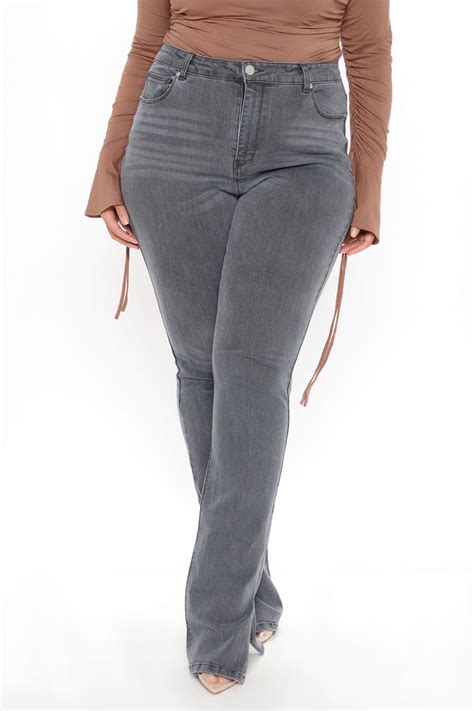 Wholesale 😍 Fashion Nova Tall Soho Side Split Skinny 👖 Jeans Grey 💯 Cheap Jeans Store