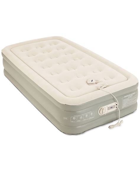 This mattress won't leave you. Aerobed Premier 2-Layer 16" Twin Air Mattress with Built ...