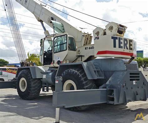 65t Terex Rt665 Rough Terrain Crane For Sale Hoists And Material Handlers