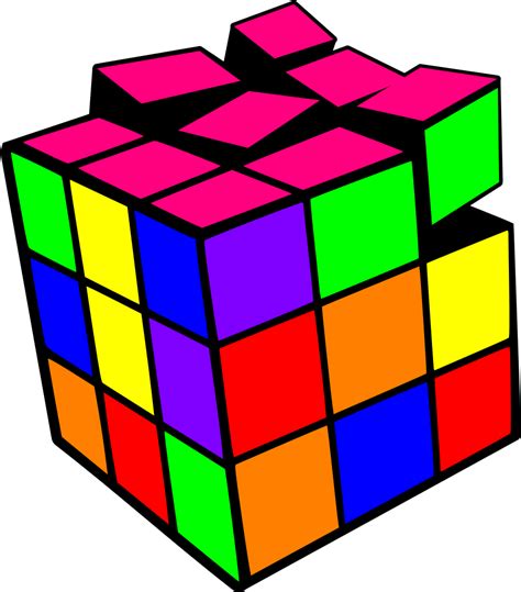 Transparent Neon Rubiks Cube Clipart Full Size Clipart 5659364