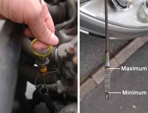 Using a funnel, pour a small amount of oil into the engine, giving it time to settle, then check the oil level with the dipstick. How to Check Engine Oil